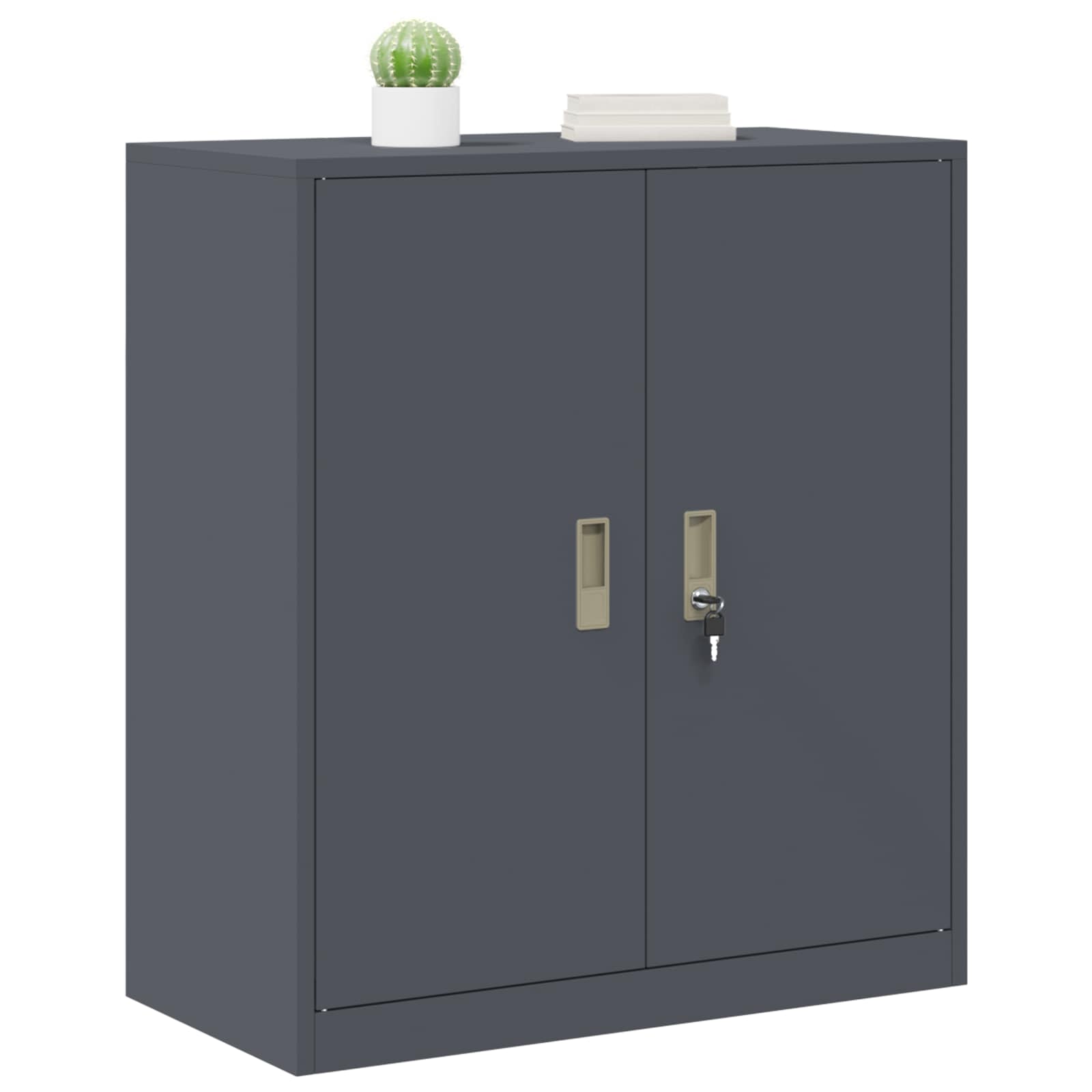 Storage Cabinet with Storage Anthracite 80 x 40 x 90 cm