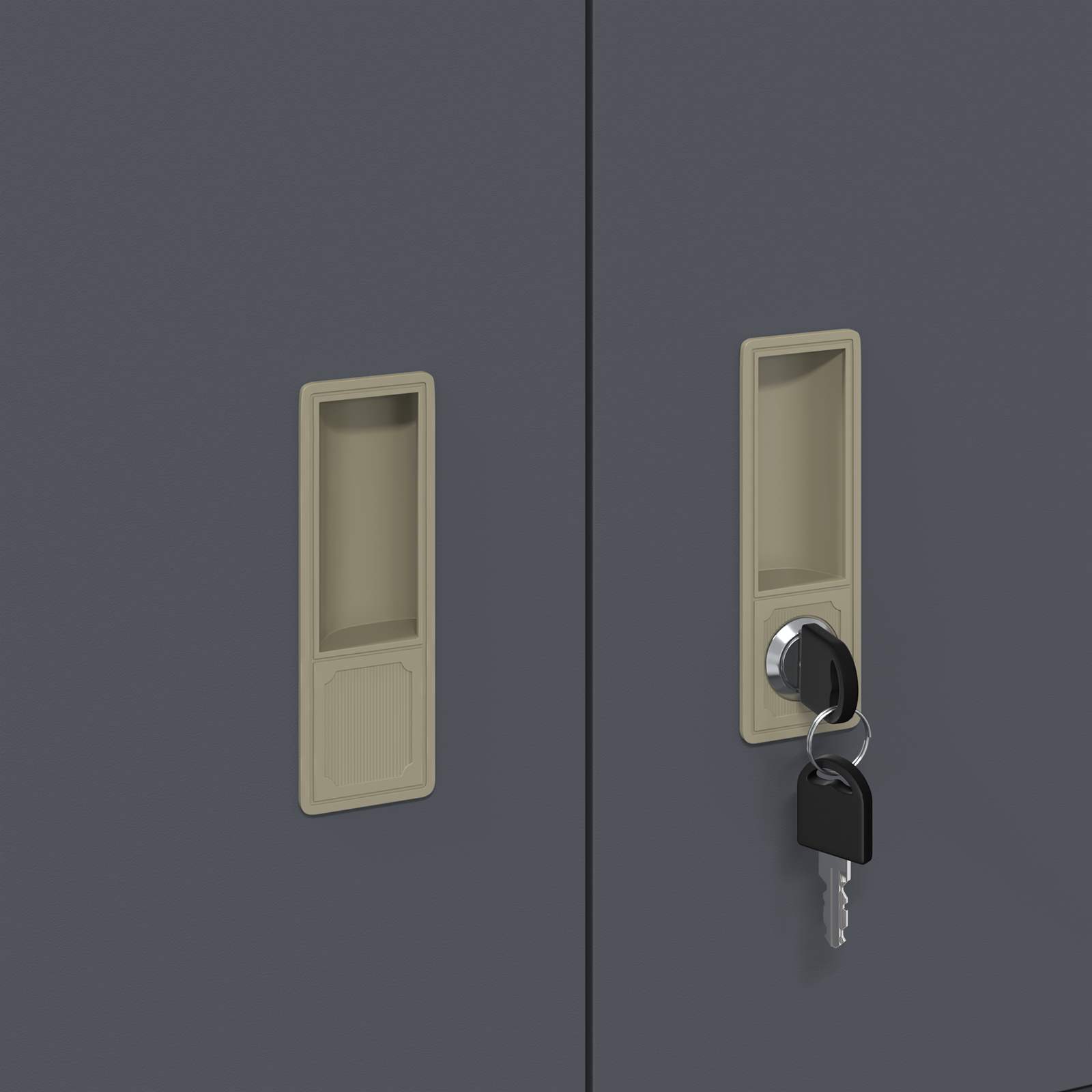 Anthracite Storage Cabinet with Storage 60 x 40 x 40 cm