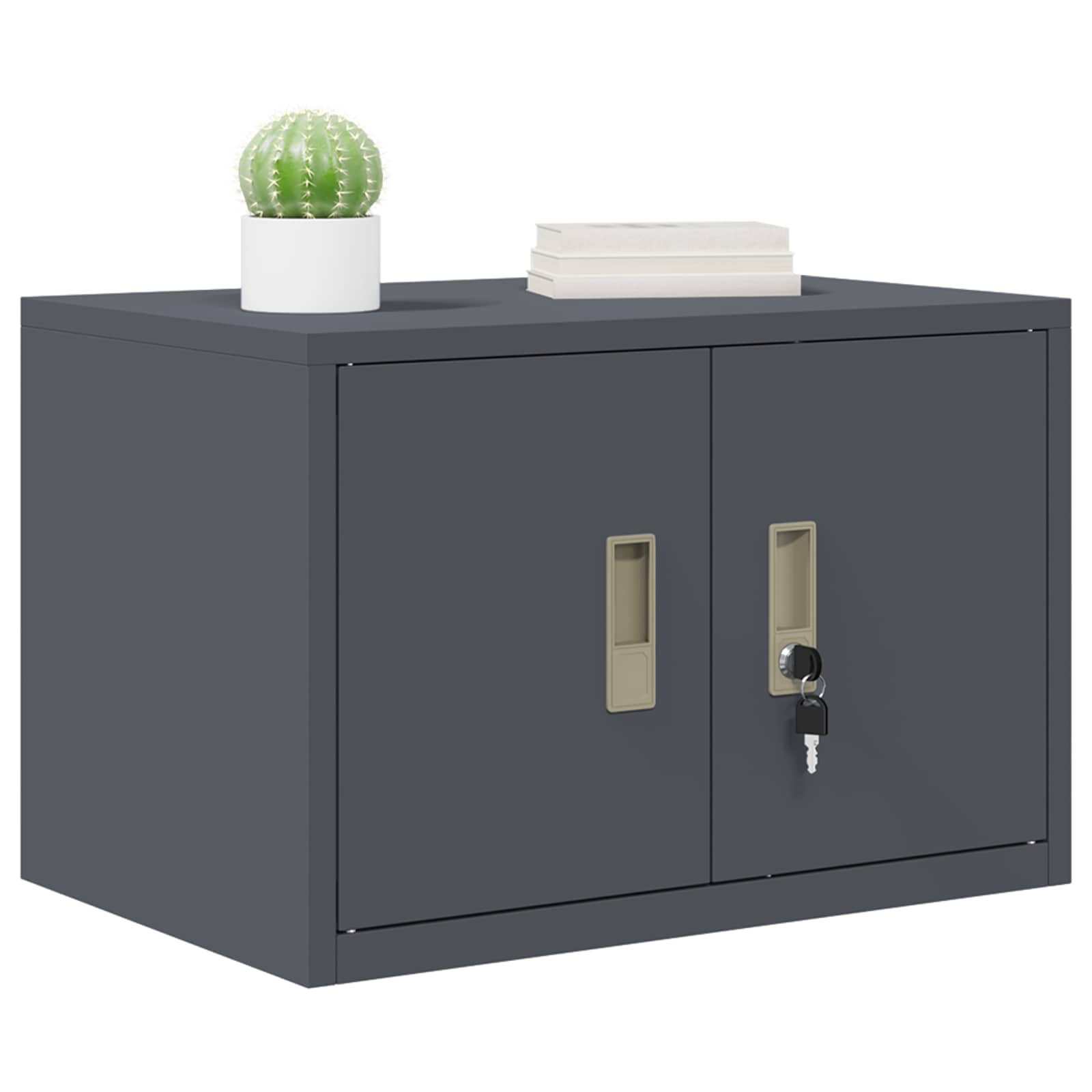 Anthracite Storage Cabinet with Storage 60 x 40 x 40 cm