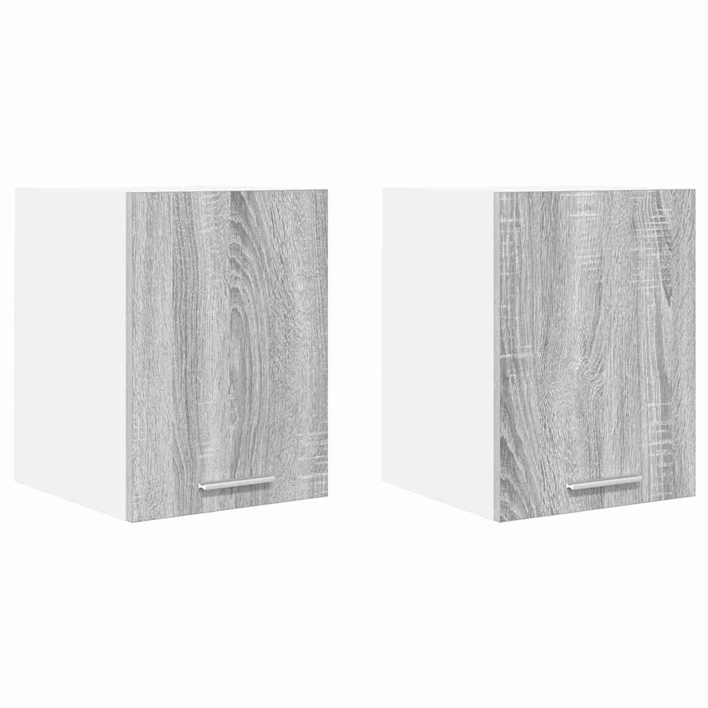 Pakabinama spintelė Riga 2 pcs Pilkas Sonoma ir baltas