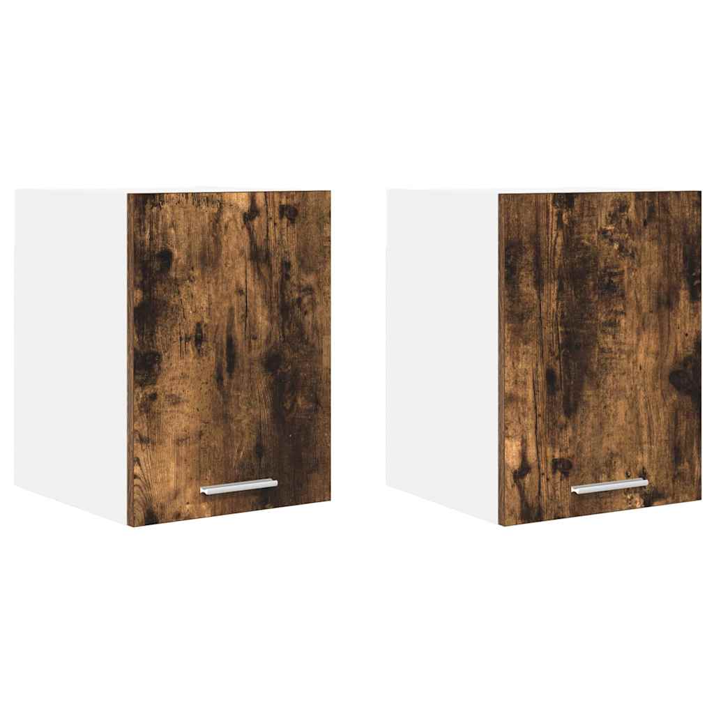 Pakabinama spintelė Riga 2 pcs Senos medienos ir baltos