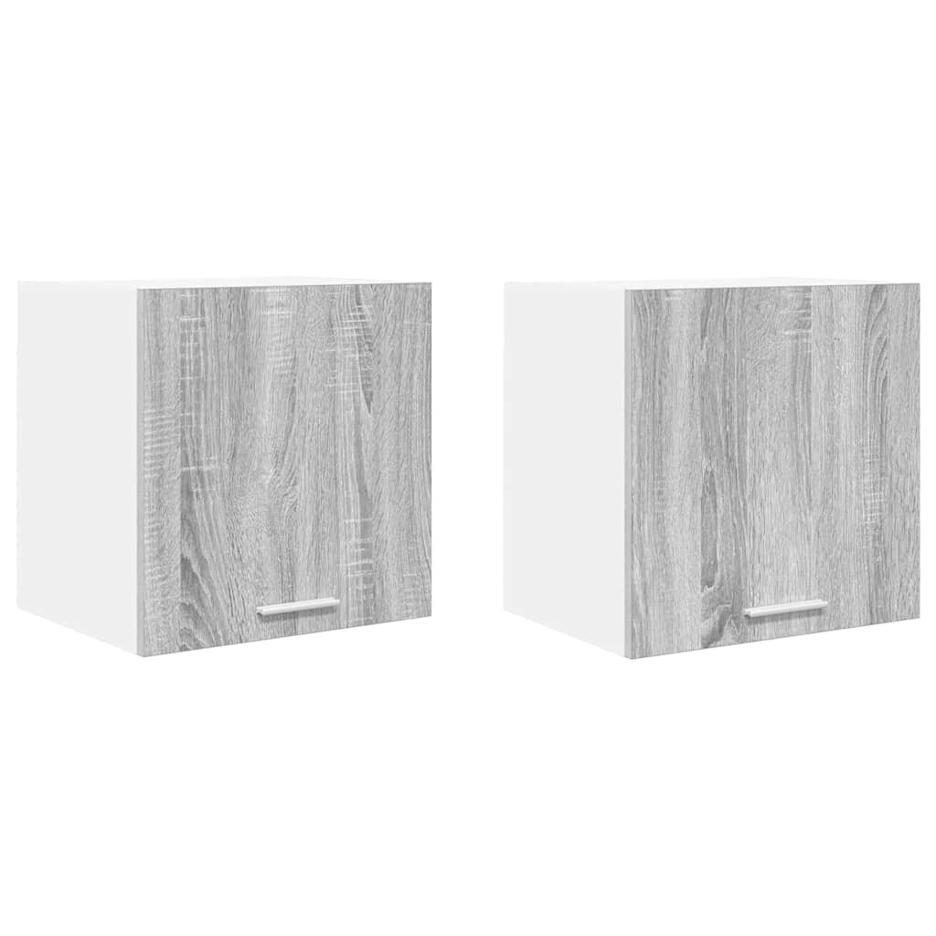 Pakabinama spintelė Riga 2 pcs Pilkas Sonoma ir baltas