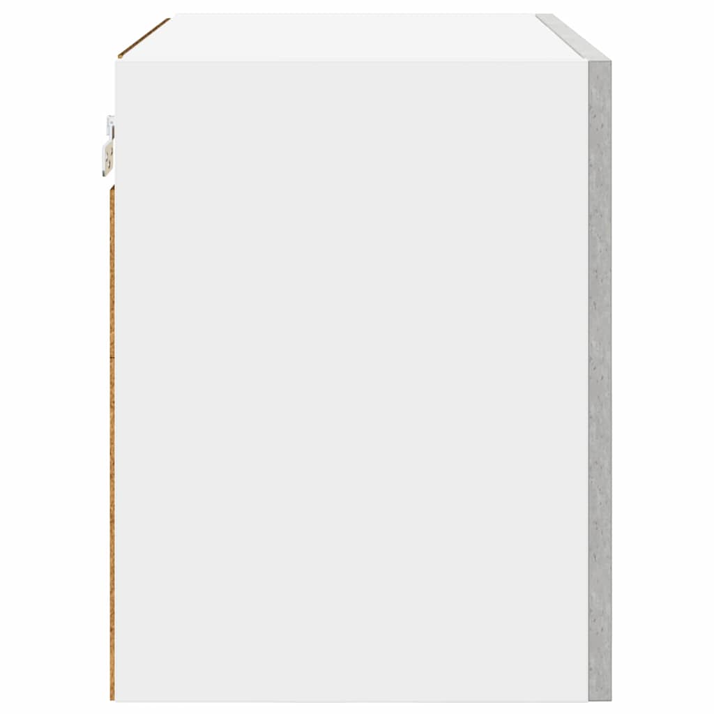 Pakabinama spintelė Betono pilka ir balta 50 x 31 x 40 cm