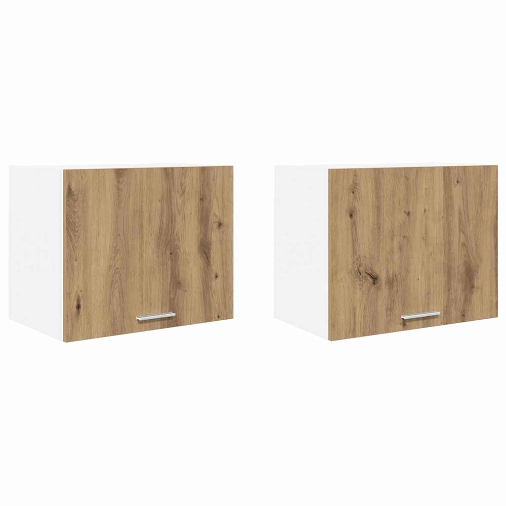 Wall cabinet Riga 2 pcs Artisan oak and white