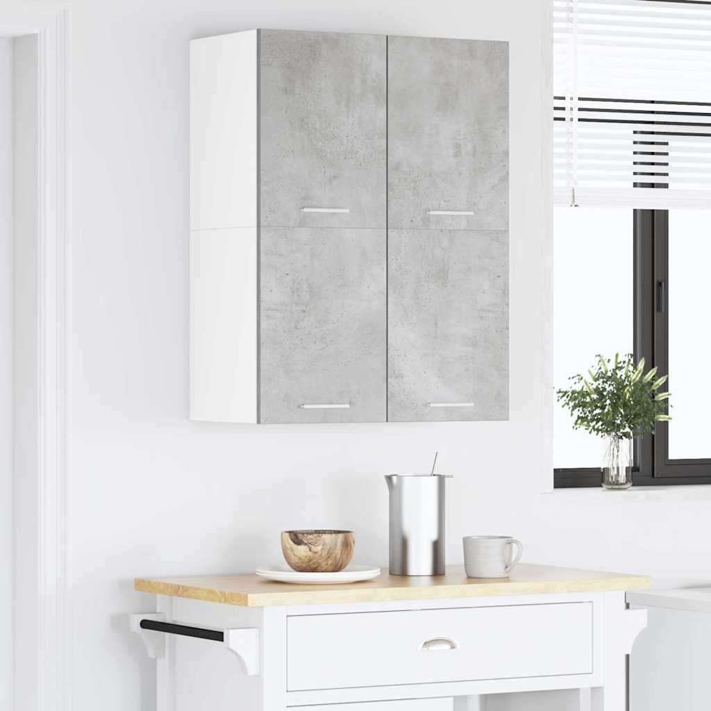 Pakabinama spintelė Betono pilka ir balta 60 x 31 x 40 cm