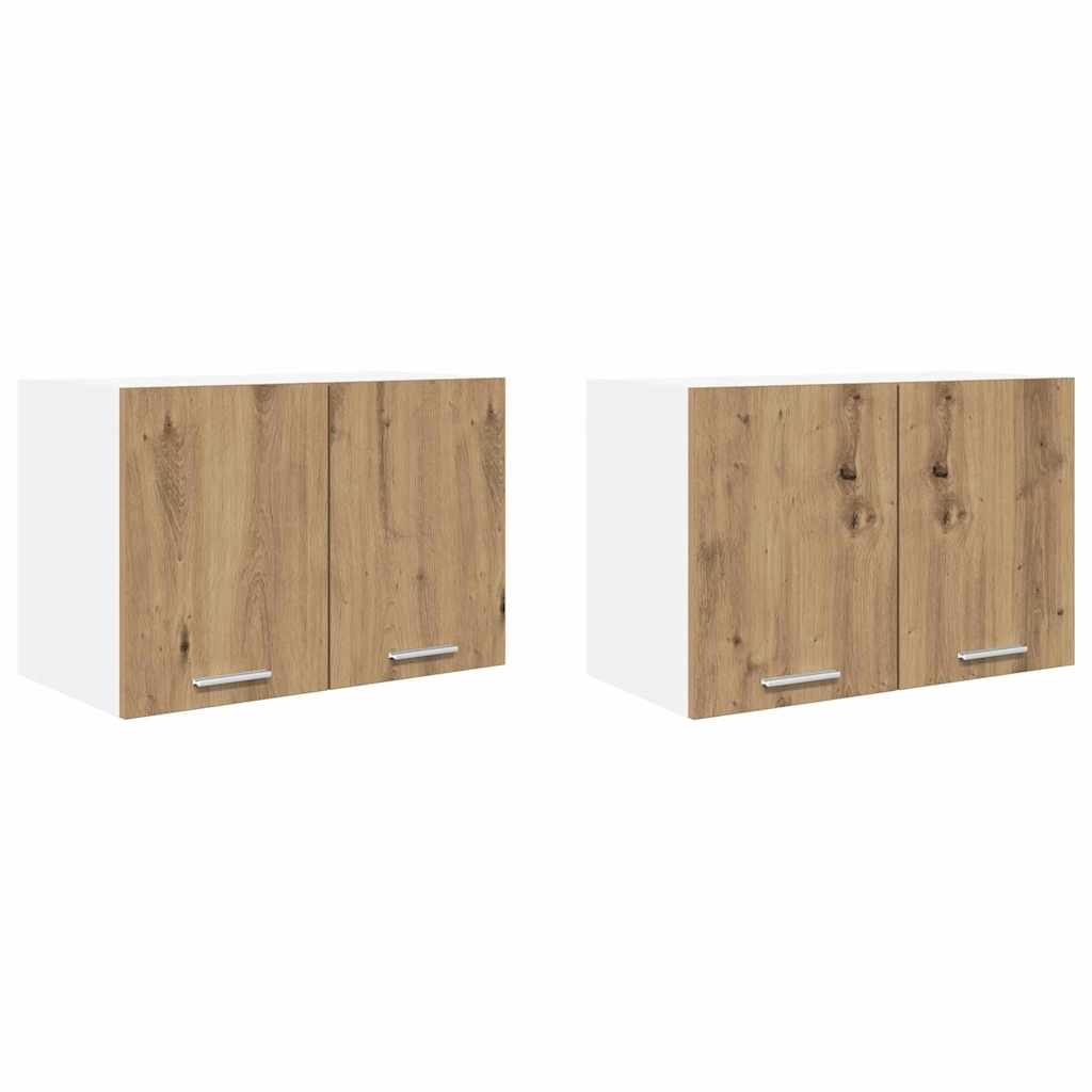 Wall cabinet Riga 2 pcs Artisan oak and white