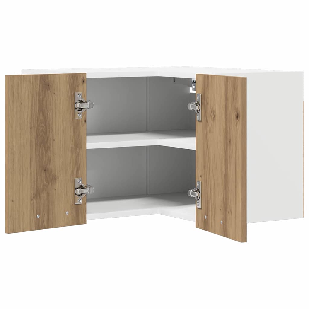 Wall cabinet Riga Artisan oak and white