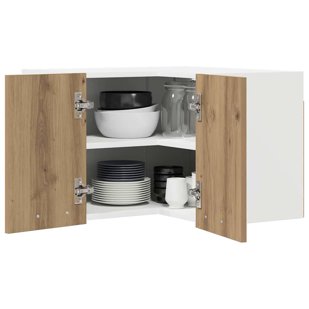 Wall cabinet Riga Artisan oak and white