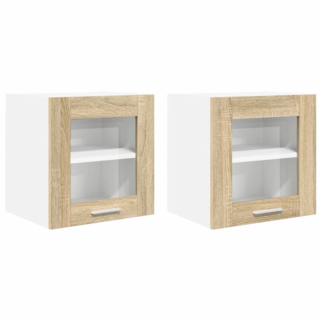 Pakabinama spintelė Riga 2 pcs Sonoma ąžuolas 40 x 31 x 40 cm
