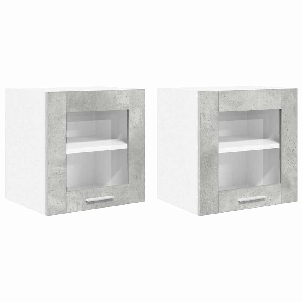 Pakabinama spintelė Riga 2 pcs Betono pilka 40 x 31 x 40 cm