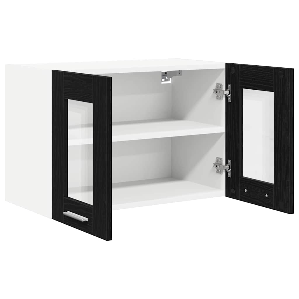 Pakabinama spintelė Riga 2 pcs Juodas ąžuolas 60 x 31 x 40 cm