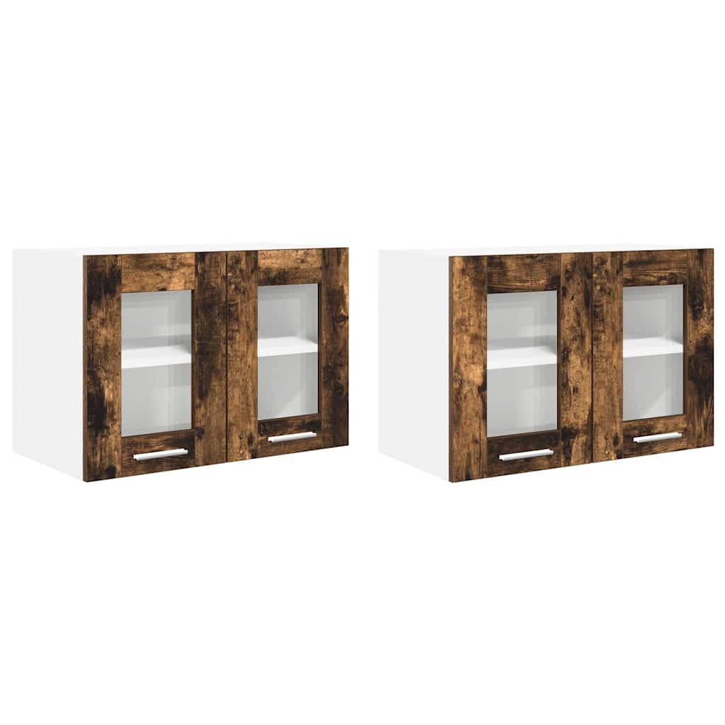 Pakabinama spintelė Riga 2 pcs Rūkyta ąžuolas 60 x 31 x 40 cm