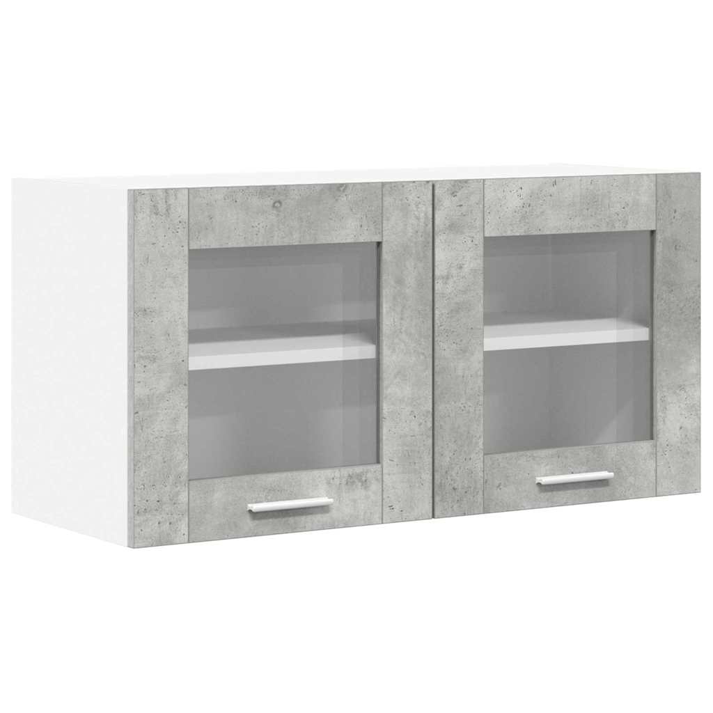 Pakabinama spintelė Betono pilka ir balta 80 x 31 x 40 cm