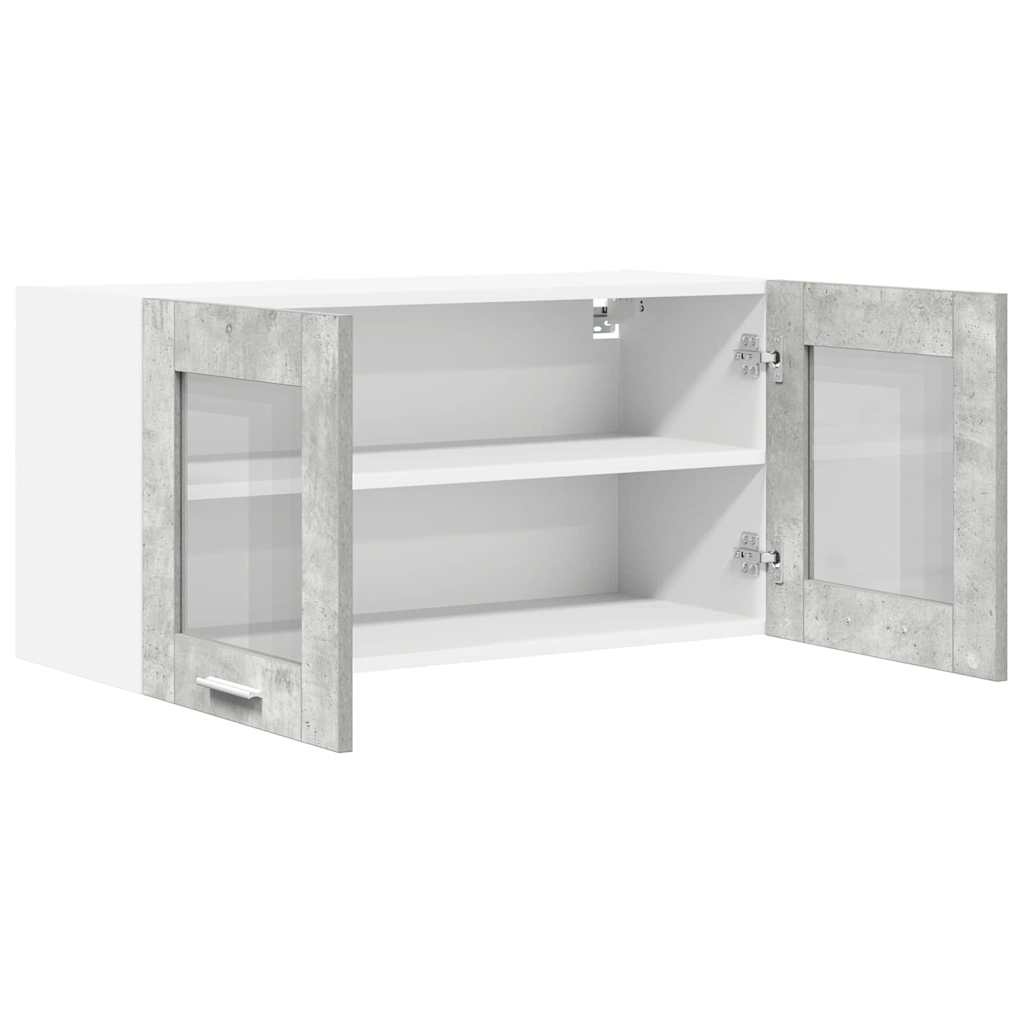 Pakabinama spintelė Betono pilka ir balta 80 x 31 x 40 cm