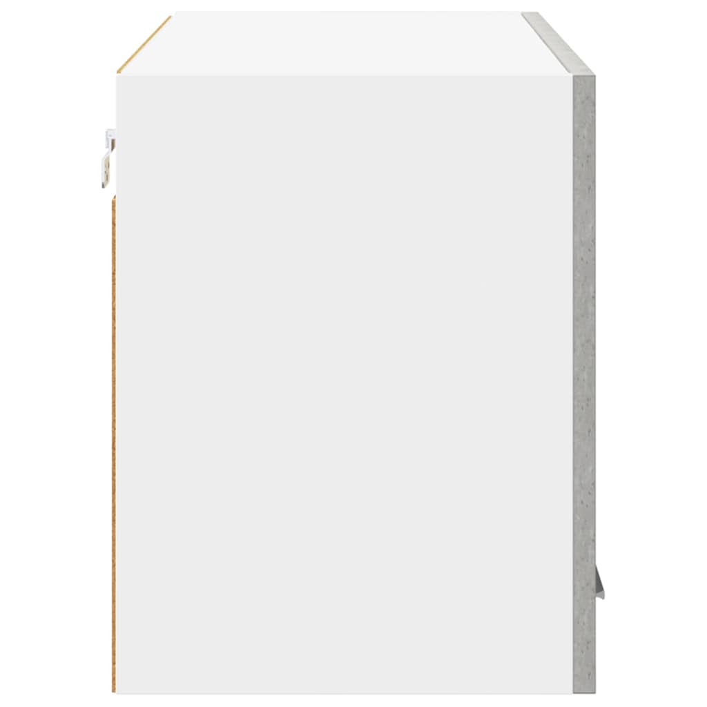 Pakabinama spintelė Betono pilka ir balta 80 x 31 x 40 cm
