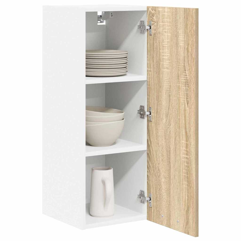 Pakabinama spintelė Riga 2 pcs Sonoma ąžuolas ir baltas