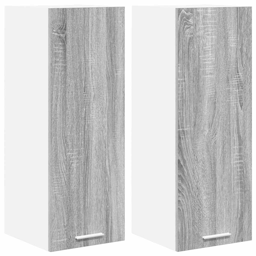 Pakabinama spintelė Riga 2 pcs Pilkas Sonoma ir baltas