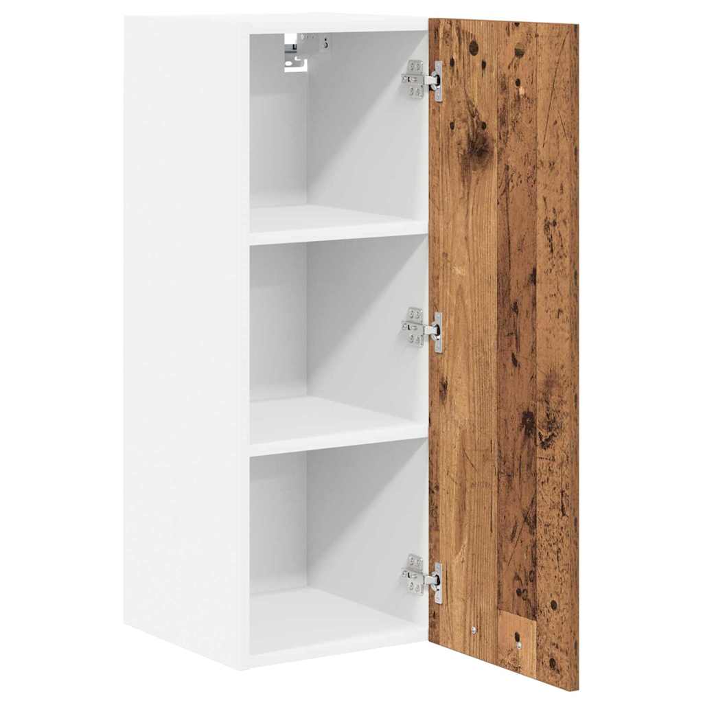 Pakabinama spintelė Riga 2 pcs Senos medienos ir baltos