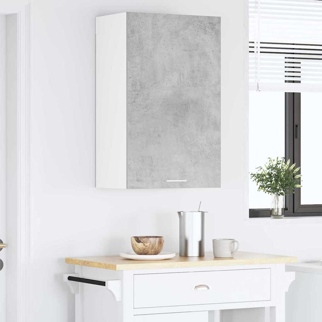 Wall cabinet Riga Concrete grey and white 50 x 31 x 80 cm