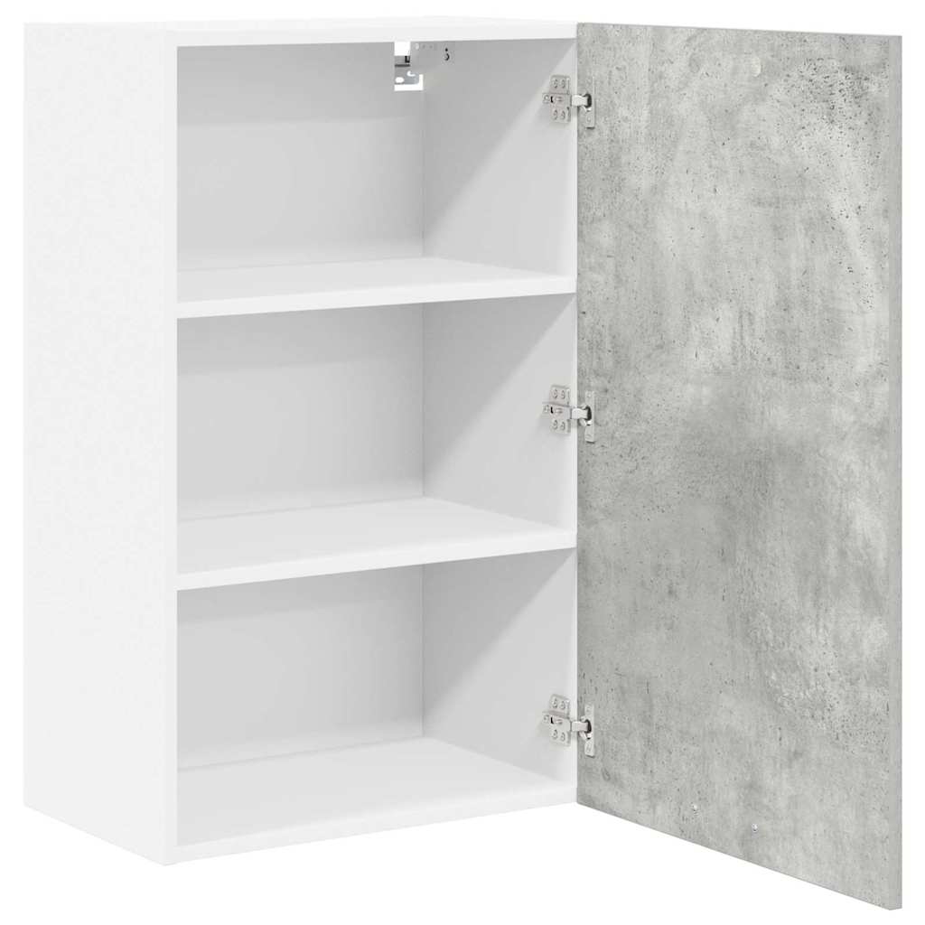 Wall cabinet Riga Concrete grey and white 50 x 31 x 80 cm