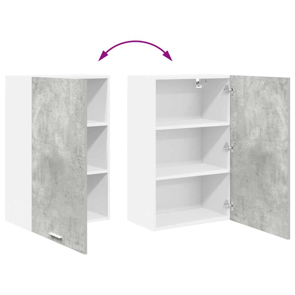 Wall cabinet Riga Concrete grey and white 50 x 31 x 80 cm