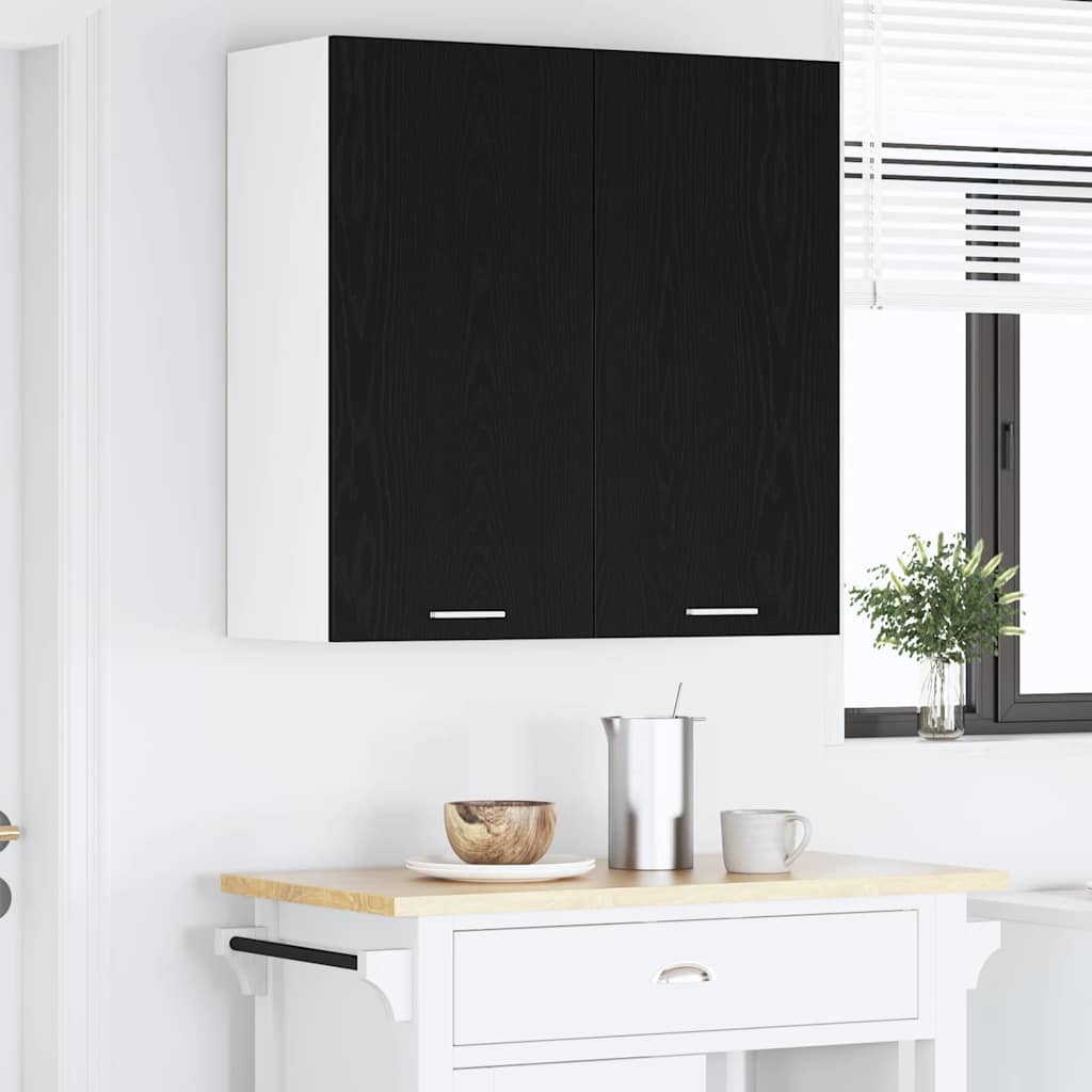 Piekaramais skapītis Riga, melns ozols, 80 x 31 x 80 cm