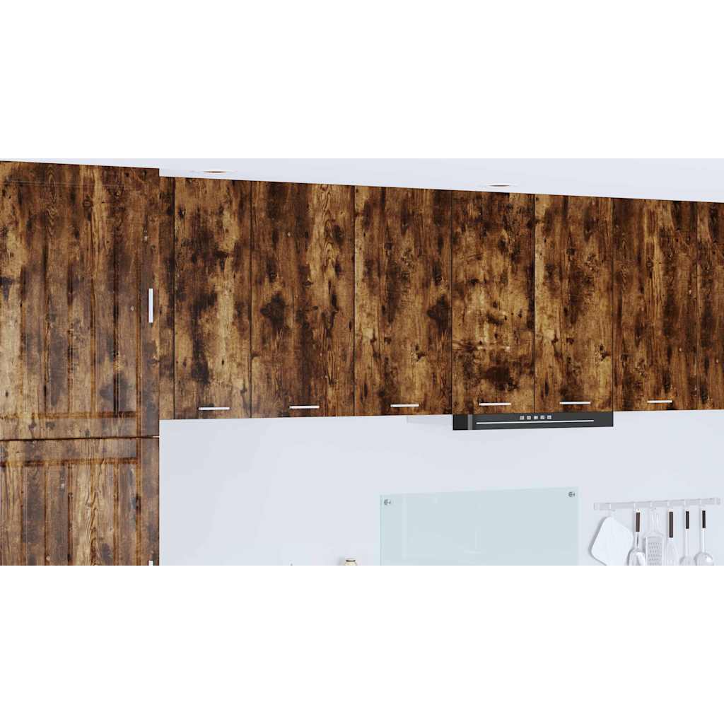 Wall-mounted cabinet Riga Smoked oak 80 x 31 x 80 cm