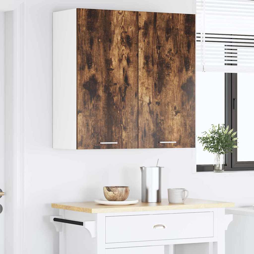 Wall-mounted cabinet Riga Smoked oak 80 x 31 x 80 cm