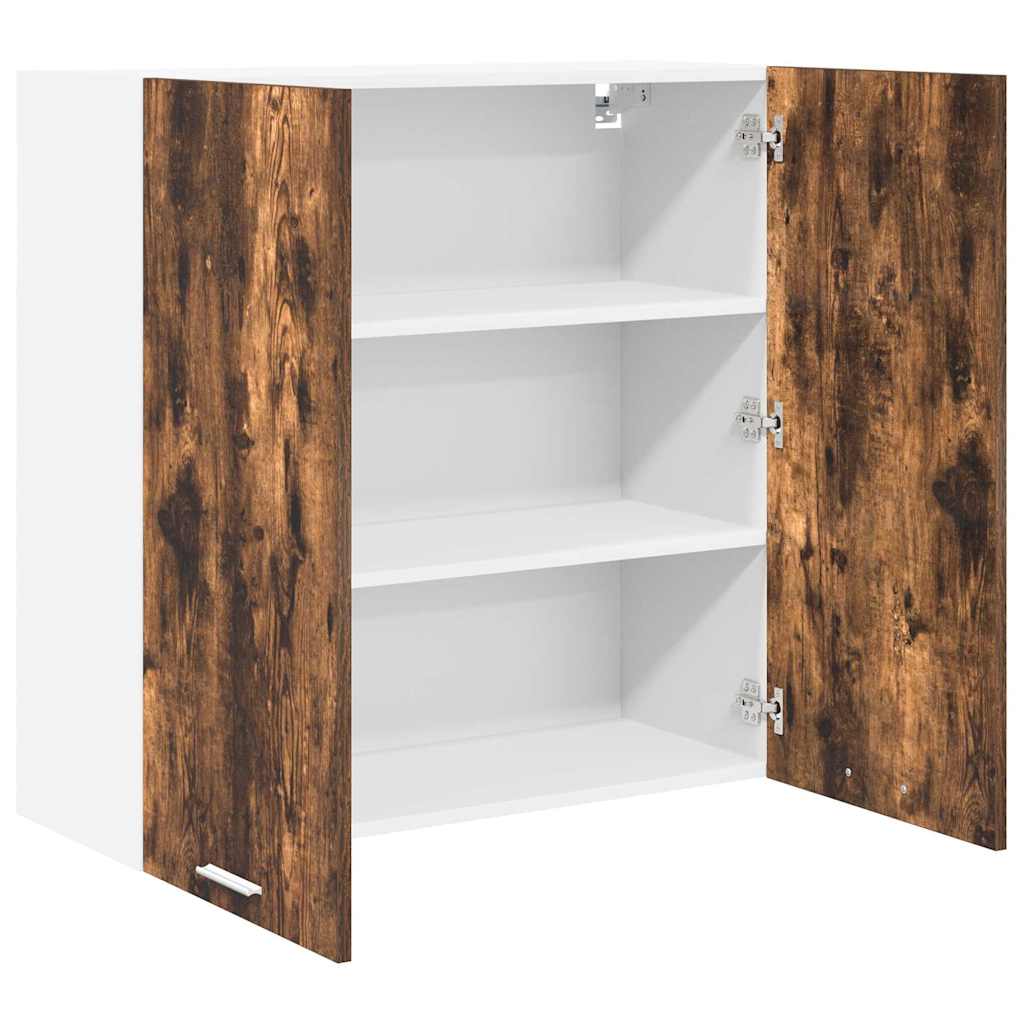 Wall-mounted cabinet Riga Smoked oak 80 x 31 x 80 cm
