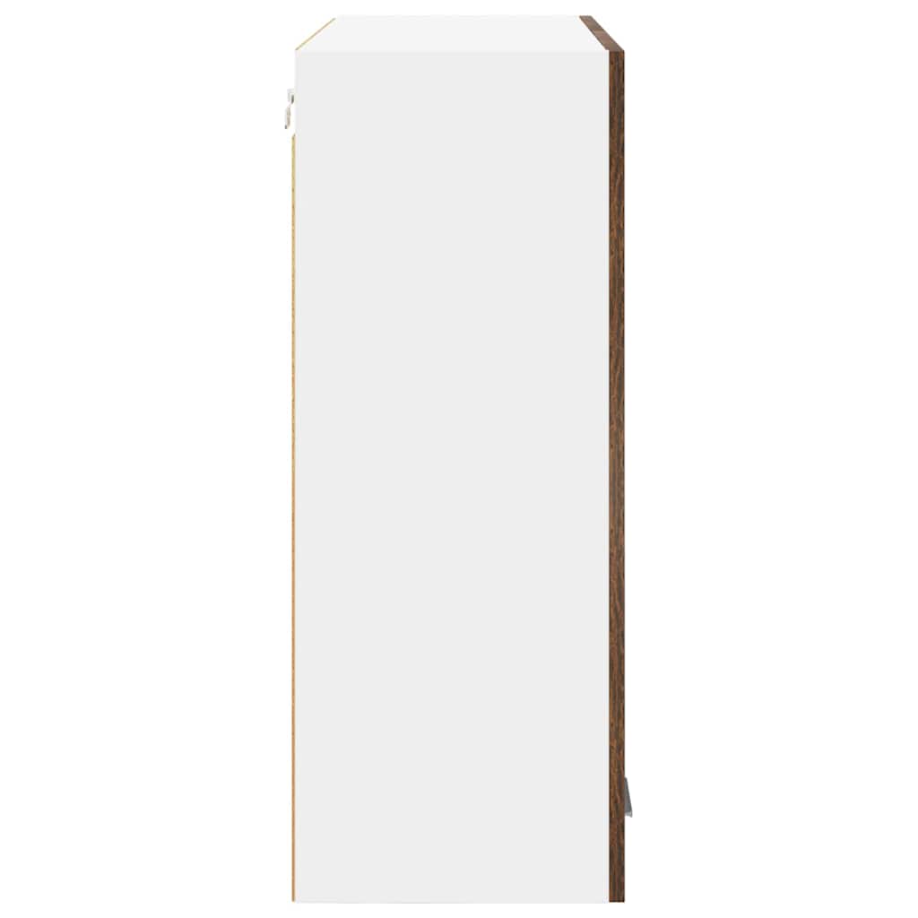 Wall-mounted cabinet Riga Smoked oak 80 x 31 x 80 cm