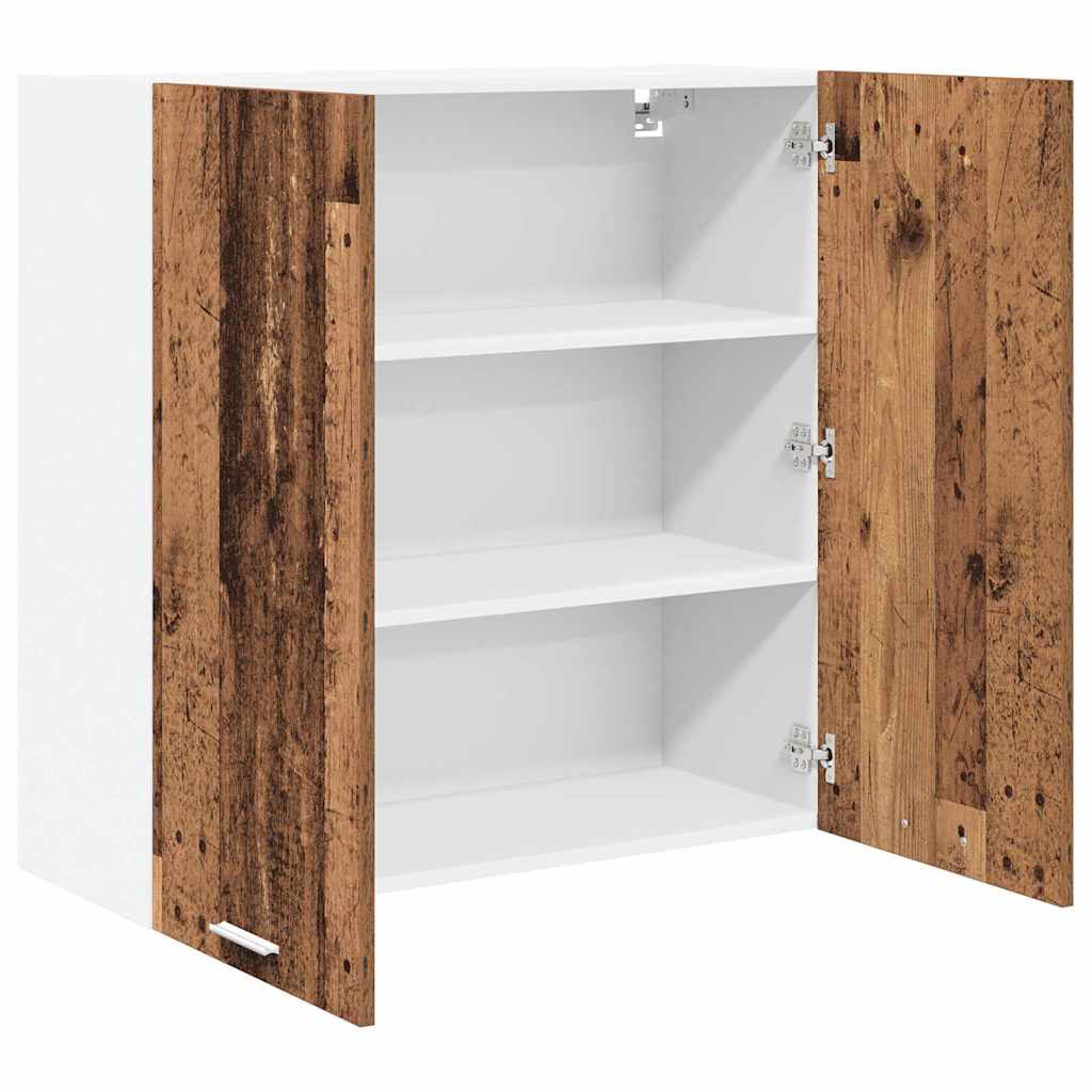 Wall Cabinet Riga Antique Wood 80 x 31 x 80 cm
