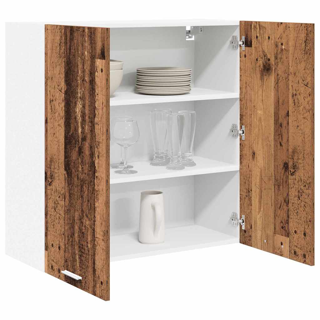 Wall Cabinet Riga Antique Wood 80 x 31 x 80 cm