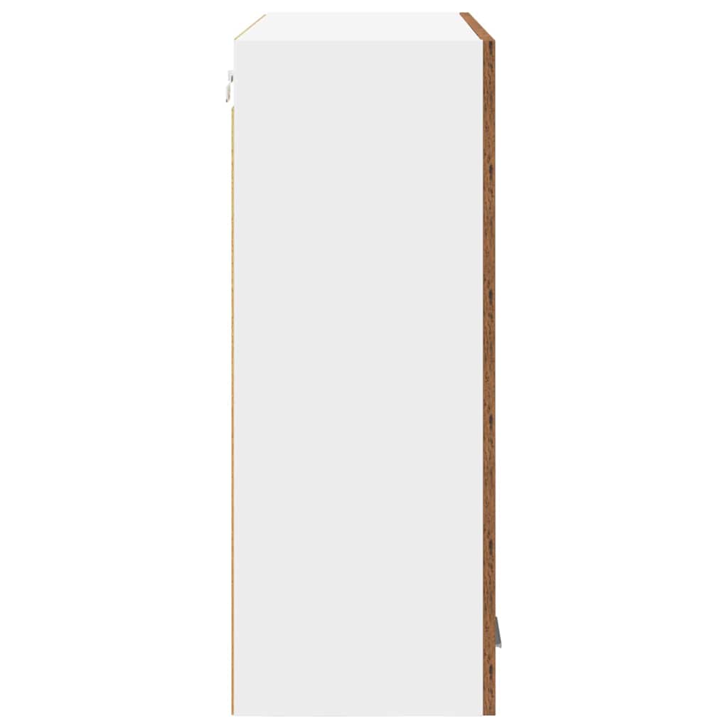 Wall Cabinet Riga Antique Wood 80 x 31 x 80 cm