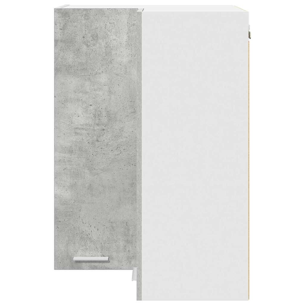 Wall-Mounted Cabinet Riga Concrete Grey and White 57 x 57 x 80 cm