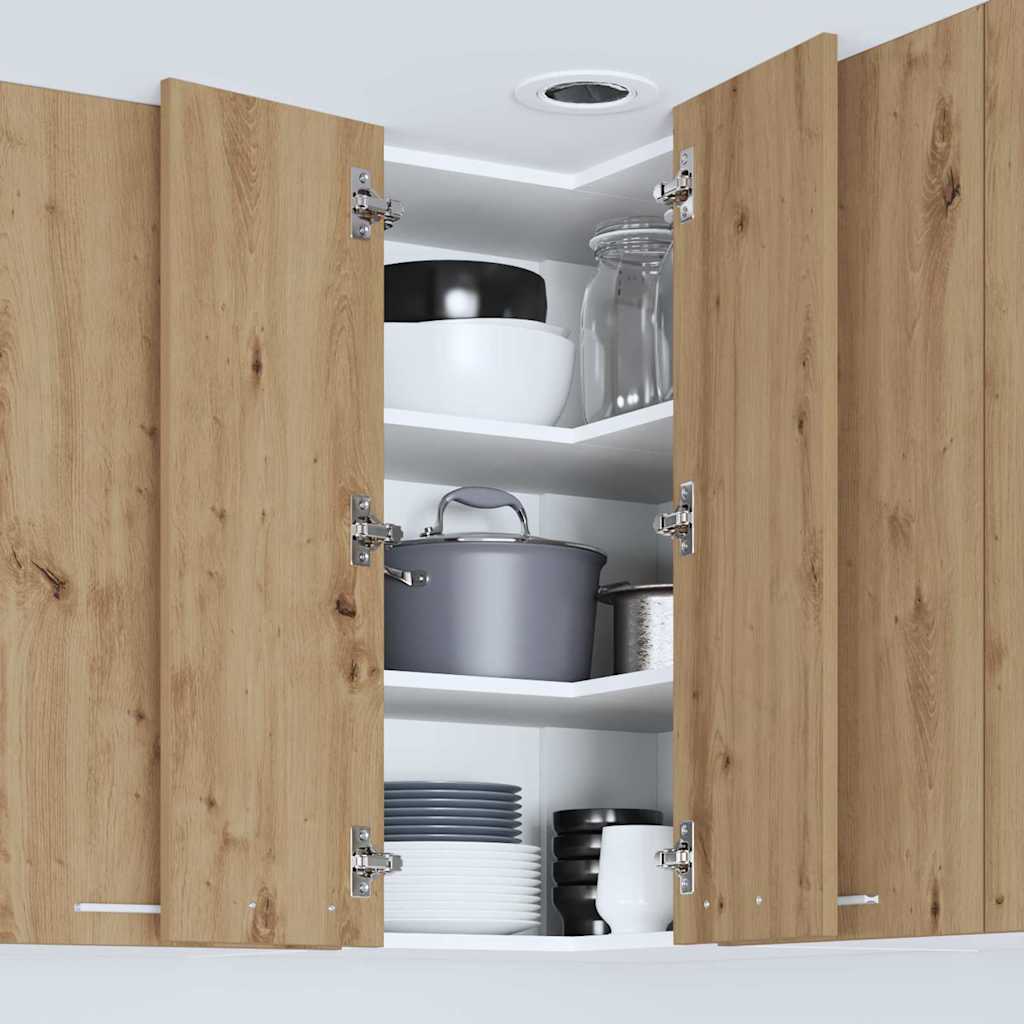 Wall cabinet Riga Artisan oak and white