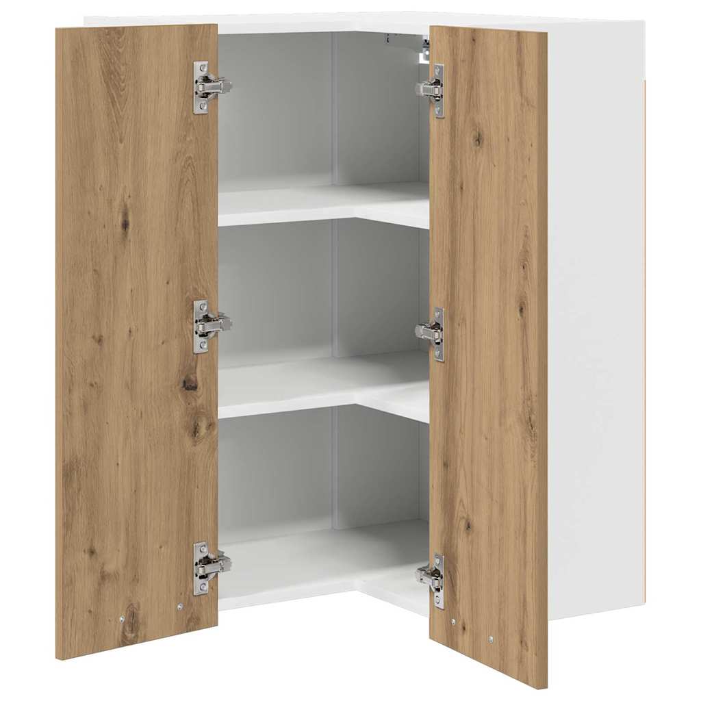 Wall cabinet Riga Artisan oak and white