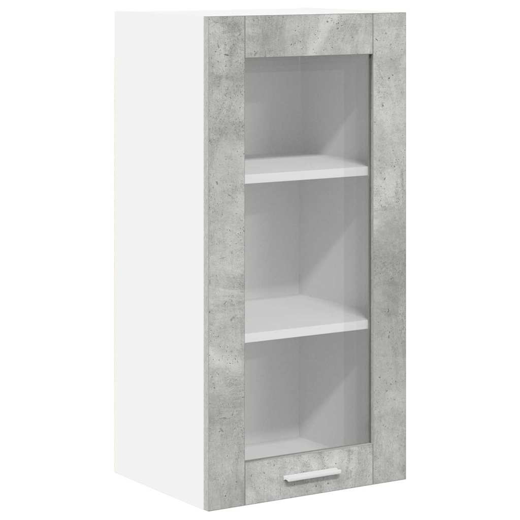 Piekārtais skapītis ar uzglabāšanas vietu, betona pelēks 40 x 31 x 80 cm