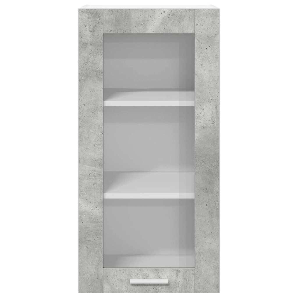 Piekārtais skapītis ar uzglabāšanas vietu, betona pelēks 40 x 31 x 80 cm