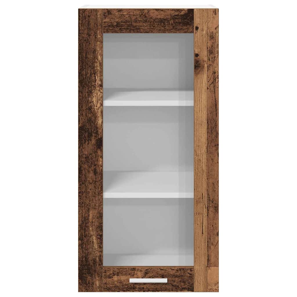 Wall Cabinet Riga 2 pcs Vintage Wood 40 x 31 x 80 cm