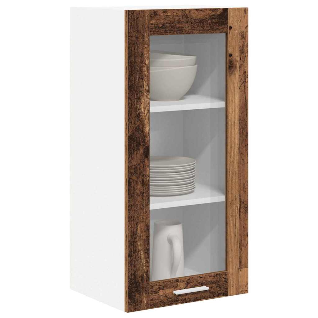 Wall Cabinet Riga 2 pcs Vintage Wood 40 x 31 x 80 cm