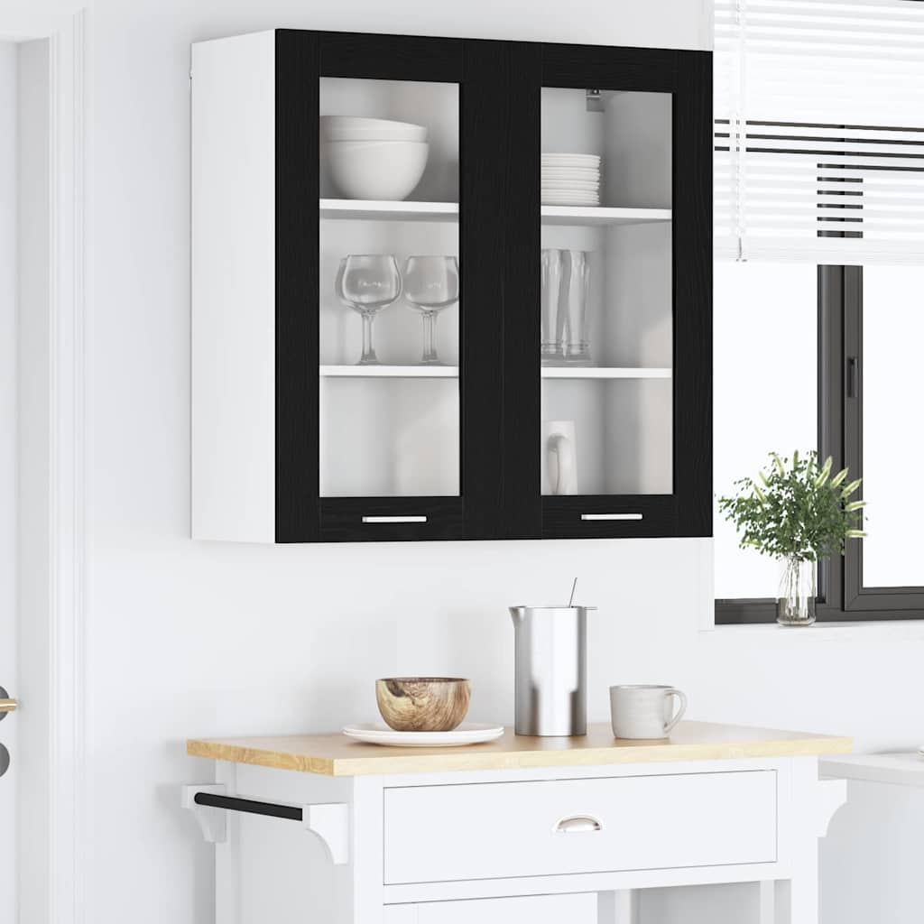 Wall cabinet Riga Black oak 80 x 31 x 80 cm