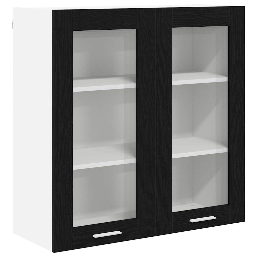 Wall cabinet Riga Black oak 80 x 31 x 80 cm
