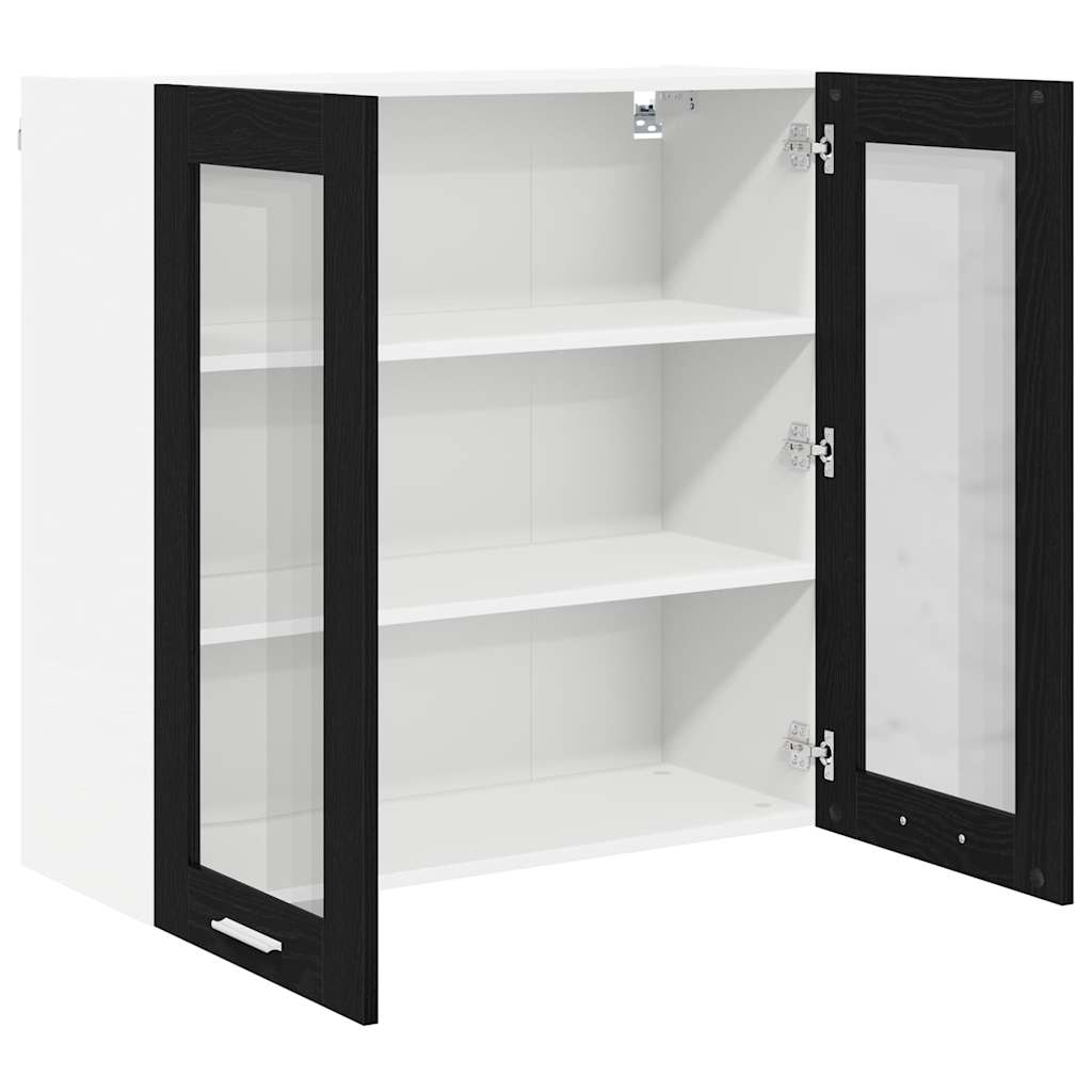 Wall cabinet Riga Black oak 80 x 31 x 80 cm