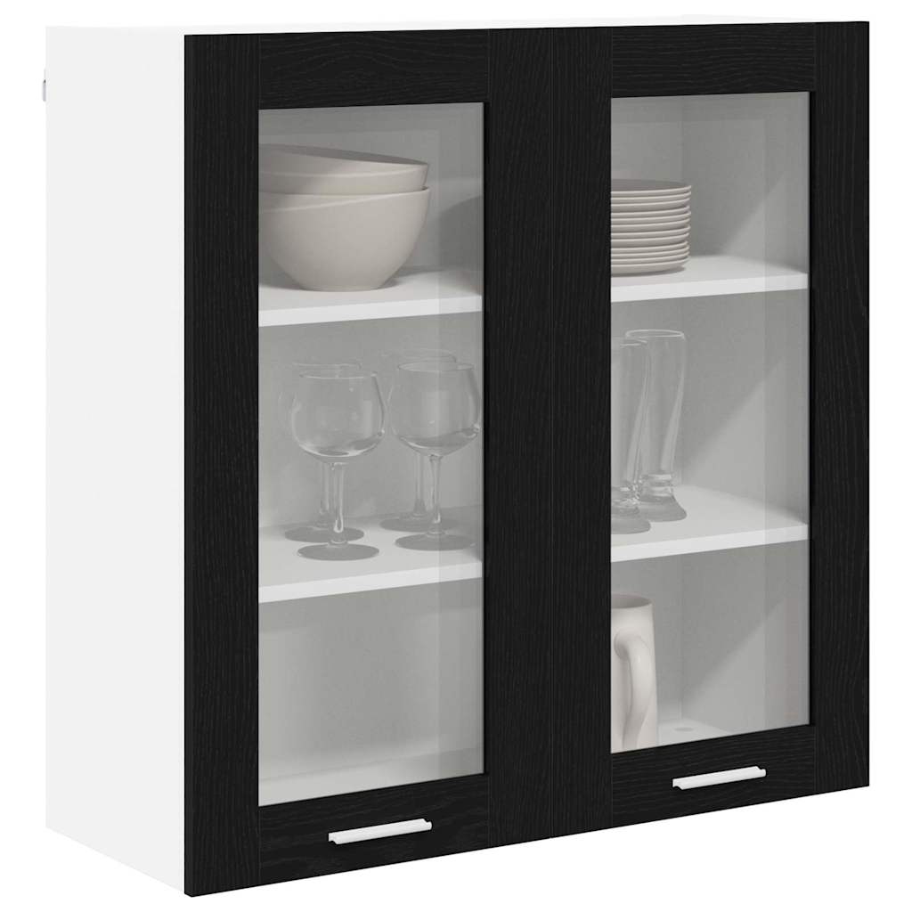 Wall cabinet Riga Black oak 80 x 31 x 80 cm