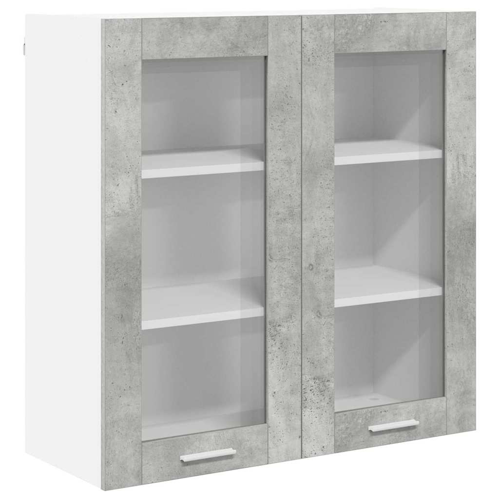 Wall Cabinet Riga Concrete Grey 80 x 31 x 80 cm