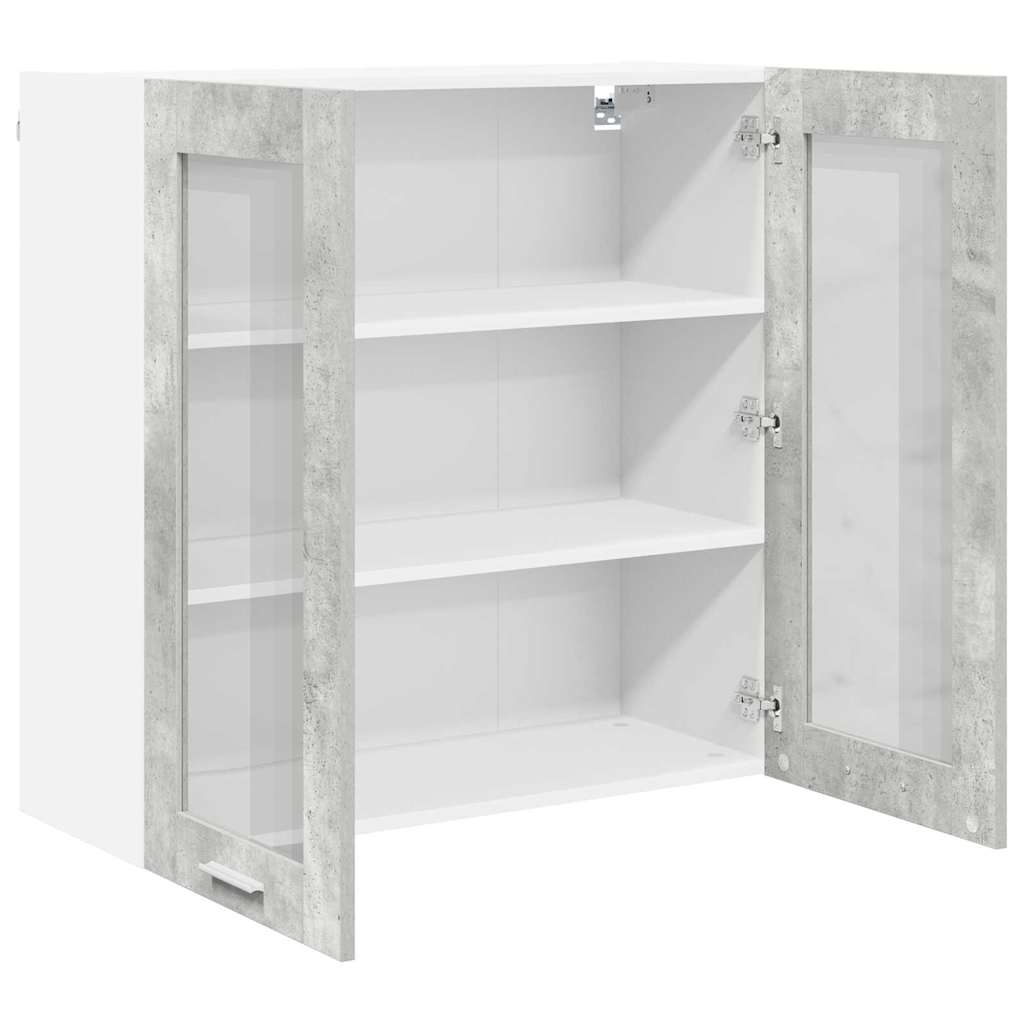 Wall Cabinet Riga Concrete Grey 80 x 31 x 80 cm