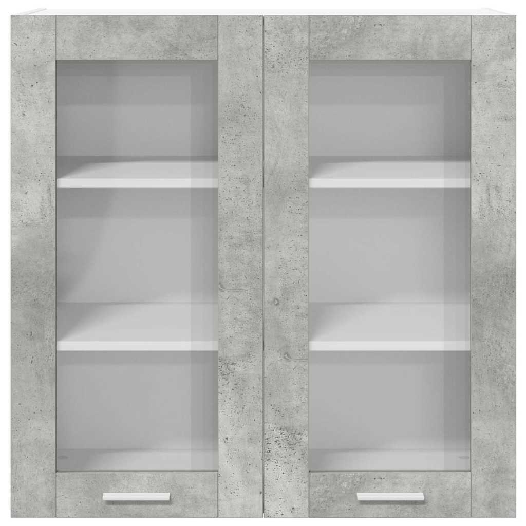 Wall Cabinet Riga Concrete Grey 80 x 31 x 80 cm