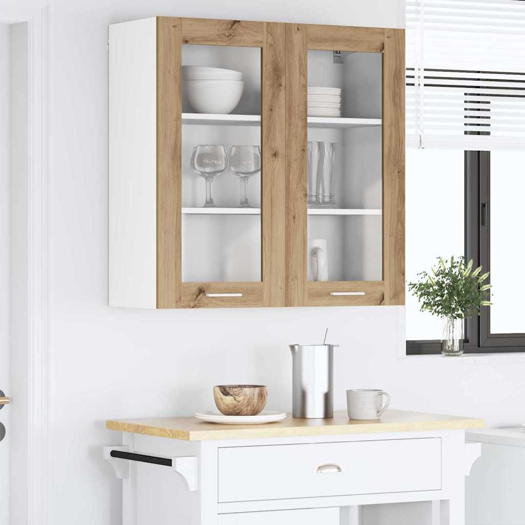 Wall cabinet Riga Craftsman Oak 80 x 31 x 80 cm