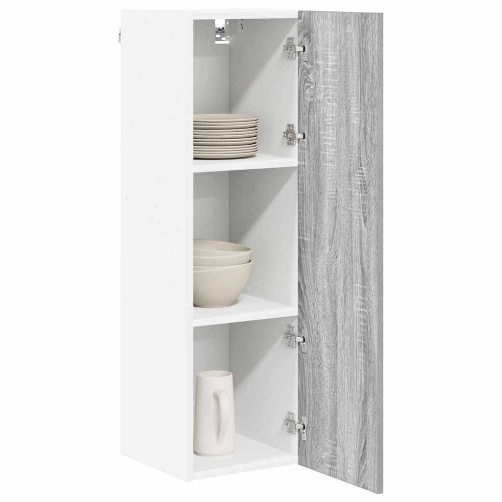 Wall Cabinet Riga Grey Sonoma 30 x 31 x 100 cm
