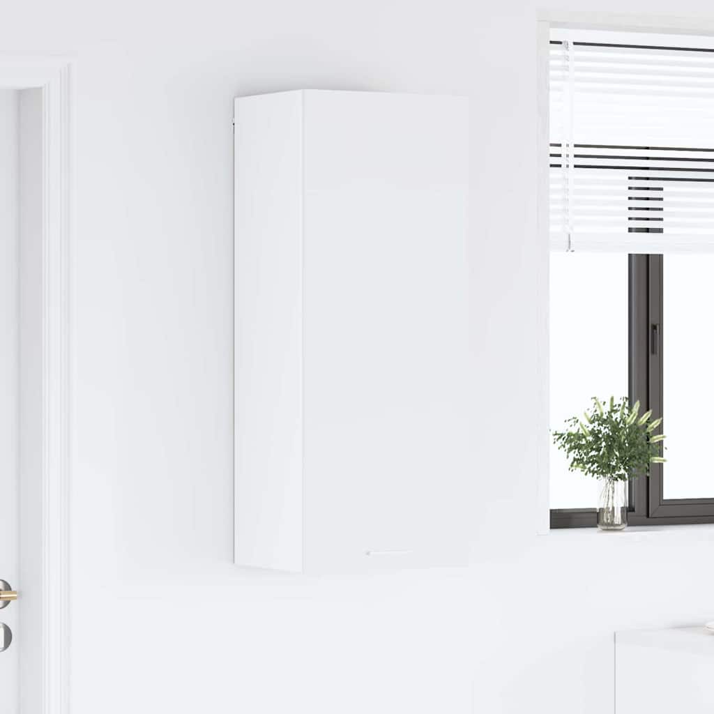 Wall cabinet with shelf Riga White 40 x 31 x 100 cm